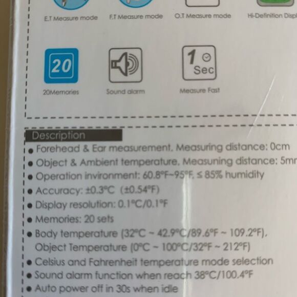 Thermometer Digital Infared - Picture 3 of 8